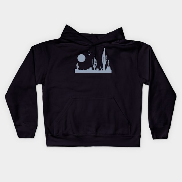 Desert desert landscape Kids Hoodie by HBfunshirts